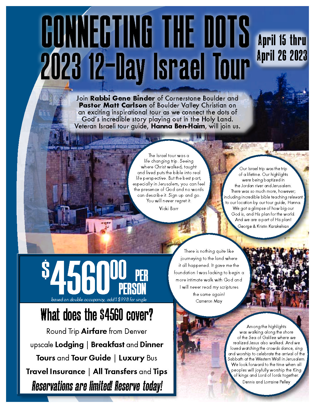 israel tours november 2023